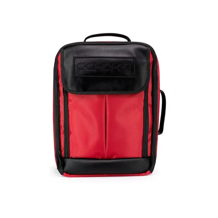 C.CHOK Mochila Negro Barber Premium Red Black