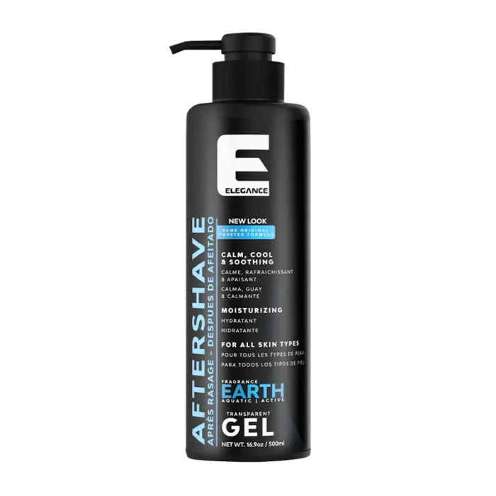 Elegance After Shave Gel Earth Azul 500ml – Después del Afeitado