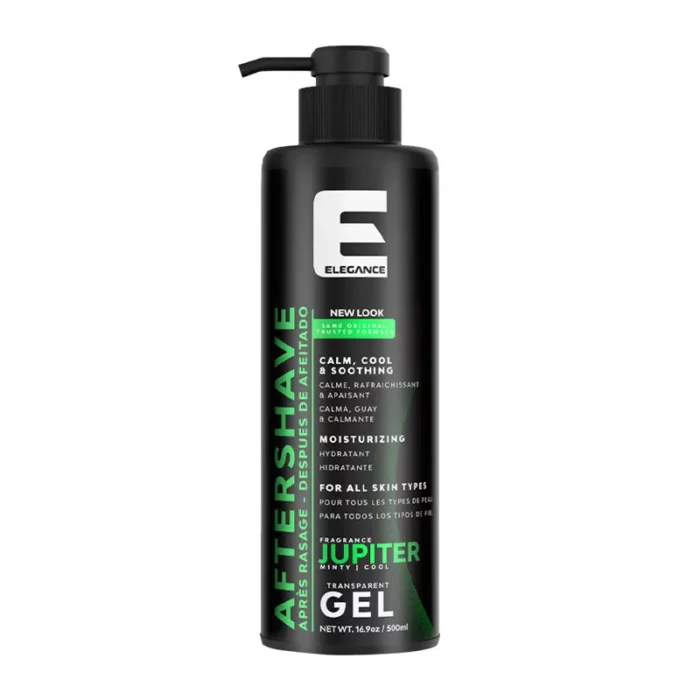 Elegance After Shave Gel Jupiter Verde 500ml – Después del Afeitado