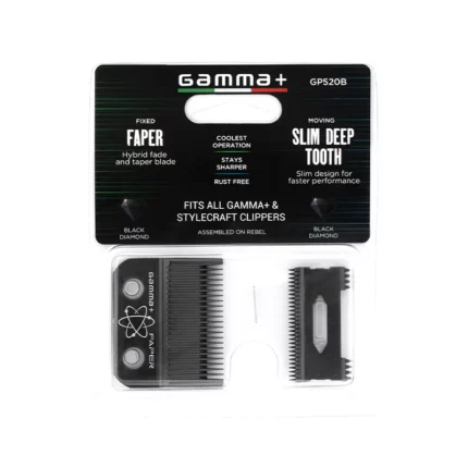 Gamma+ Cuchilla para Clipper FAPER DLC Black Diamond Carbon GP520B