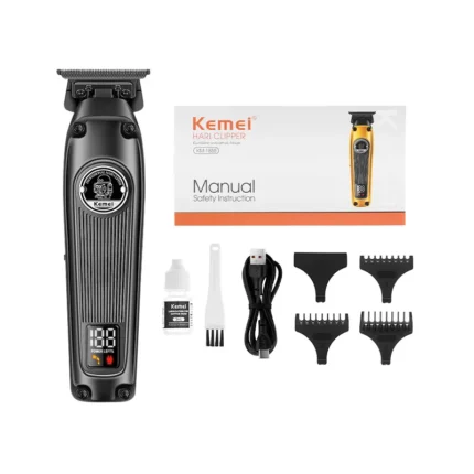 KEMEI Trimmer KM-1855 Black Marcadora Inalámbrico