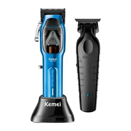 Kemei Combo Clipper KM-1763 Blue + Trimmer KM-2299