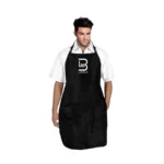 L3VEL3 Apron Black – Mandil para Barbero Negro