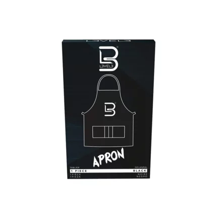 L3VEL3 Apron Black – Mandil para Barbero Negro