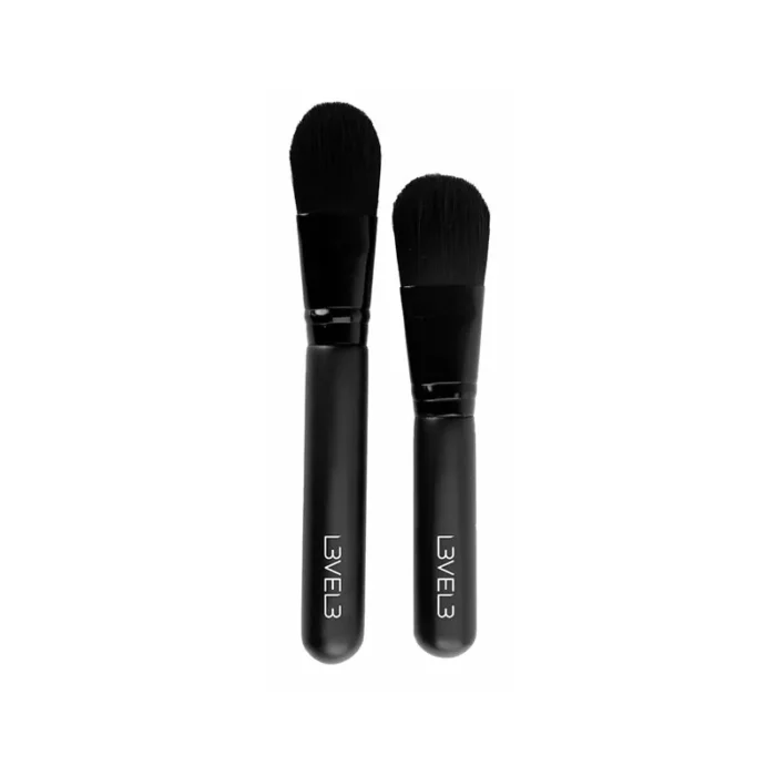 L3VEL3 Pack 2 Brochas para Aplicador de Mascarilla Negra