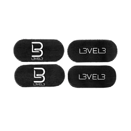 L3VEL3 Pack 4 Sujetadores de Cabello Negro