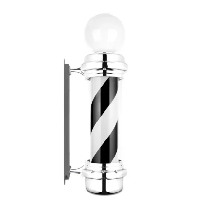 Pole Barber con Faro 85cm NEGRO-PLATEADO