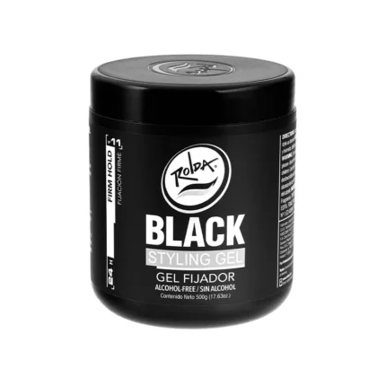 Rolda Gel Fijador Sin Alcohol Black 500gr